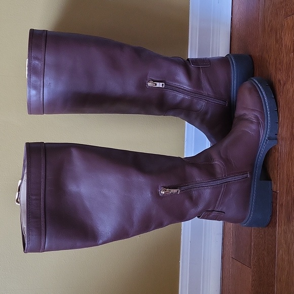 Coach Leigh Tall Riding Leather Boots - Picture 6 of 16